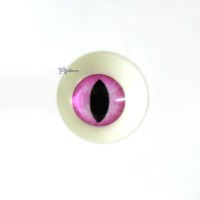 CAT08C55 1/6 bjd Acrylic Plastic Full Round Cat Eye 8mm Pink CAT08C55 1/6 bjd Acrylic Plastic Full Round Cat Eye 8mm Pink