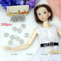 NDA050SXSLR Doll Dress DIY 8x8mm Metal Buckle Silver 100pcs NDA050SXSLR Doll Dress DIY 8x8mm Metal Buckle Silver 100pcs