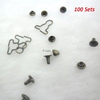 NDA116SXCPR DIY 4mm Mini Overall Suspender Buckle COPPER (100 Set) NDA116SXCPR DIY 4mm Mini Overall Suspender Buckle COPPER (100 Set)