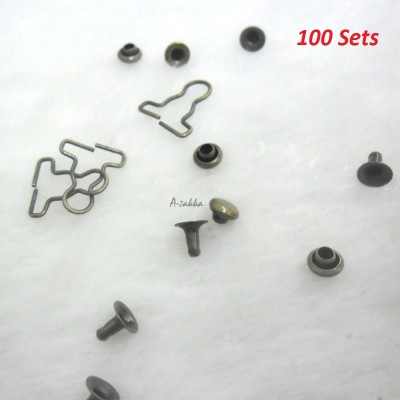 NDA116SXCPR DIY 4mm Mini Overall Suspender Buckle COPPER (100 Set) NDA116SXCPR DIY 4mm Mini Overall Suspender Buckle COPPER (100 Set)