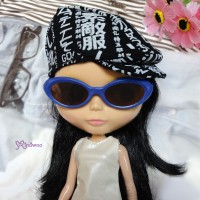 HSM011BLE03 Neo B Doll Mimi Plastic Blue Glasses Brown Lens HSM011BLE03 Neo B Doll Mimi Plastic Blue Glasses Brown Lens
