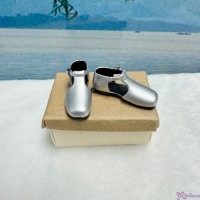 820375SLR Sekiguchi Momoko 1/6 Size Plastic Doll Shoes - T-Strap Shoe Silver 820375SLR Sekiguchi Momoko 1/6 Size Plastic Doll Shoes - T-Strap Shoe Silver