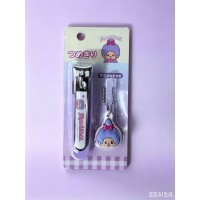139015 Color Monchhichi Nail Cutter with Mascot - Purple 139015 Color Monchhichi Nail Cutter with Mascot - Purple