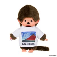 203499 Monchhichi Art S Size Plush with Tee Thirty-six Views of Mt. Fuji - South Wind, Clear Sky ~ NEW 203499 Monchhichi Art S Size Plush with Tee Thirty-six Views of Mt. Fuji - South Wind, Clear Sky ~ NEW