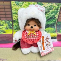 205882 Monchhichi x Hello Kitty S Size Standing Plush ~ Monchhichi ~ 205882 Monchhichi x Hello Kitty S Size Standing Plush ~ Monchhichi ~