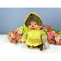 Monchhichi S Size Dressed Yellow Checker Parka Girl 239850
