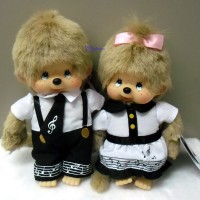 258376+258383 Monchhichi S Size Music Note Costume Boy & Girl 258376+258383 Monchhichi S Size Music Note Costume Boy & Girl