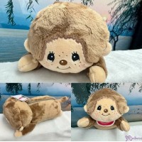 35780 Monchhichi Zipper Plushy Stationery Case Big Head Boy 35780 Monchhichi Zipper Plushy Stationery Case Big Head Boy
