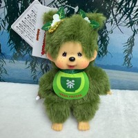 359210 Japan Kyoto Limited Monchhichi Mascot SS Size Keychain Matcha Green Tea - Green 359210 Japan Kyoto Limited Monchhichi Mascot SS Size Keychain Matcha Green Tea - Green
