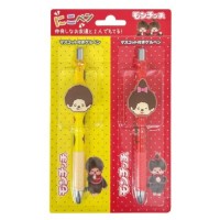 440346 Monchhichi 15cm Black Color Ball Pen - Yellow and Red (2pcs) 440346 Monchhichi 15cm Black Color Ball Pen - Yellow and Red (2pcs)