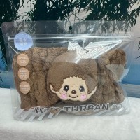 714887 Monchhichi Bath Hair Turban Quick Dry Hairband - Brown 714887 Monchhichi Bath Hair Turban Quick Dry Hairband - Brown