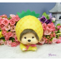 760010 Okinawa Limited Big Head Monchhichi MCC Keychain Mascot - Flying Pineapple 