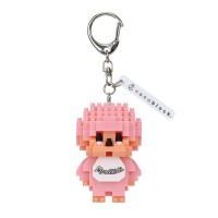 NFG-54 Monchhichi 6cm Plastic Nanoblock Keychain - PINK NFG-54 Monchhichi 6cm Plastic Nanoblock Keychain - PINK