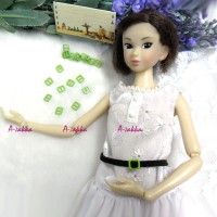 NDA021GRN Doll Dress DIY Crafts Mini Metal Buckle Green 10pcs NDA021GRN Doll Dress DIY Crafts Mini Metal Buckle Green 10pcs