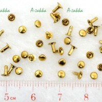 NDA045GLD Doll Dress Making Tools Mini Mushroom Rivet 3mm Gold NDA045GLD Doll Dress Making Tools Mini Mushroom Rivet 3mm Gold