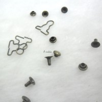 NDA116CPR DIY 4mm Mini Overall Suspender Buckle COPPER (10 Set) NDA116CPR DIY 4mm Mini Overall Suspender Buckle COPPER (10 Set)