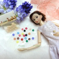 NDB007CRM Doll Dress Sewing Button Sakura Flower 6.5mm Cream NDB007CRM Doll Dress Sewing Button Sakura Flower 6.5mm Cream