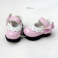SHP112PNK  Mimiwoo 3.3cm Mary Jane Strap Shoes Pink 