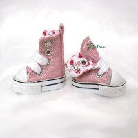 SHP188PNK 1/6 Bjd Neo Blythe Doll Denim MICRO Shoes Folded Boots Pink SHP188PNK 1/6 Bjd Neo Blythe Doll Denim MICRO Shoes Folded Boots Pink