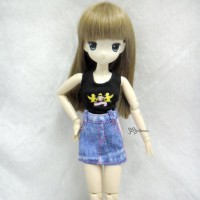 TBS054BLE Obitsu 21-23cm Azone Pureneemo Doll Outfit Jeans Skirt TBS054BLE Obitsu 21-23cm Azone Pureneemo Doll Outfit Jeans Skirt