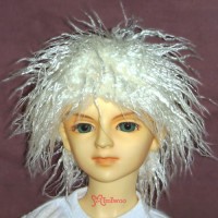 TSW030WHE BJD Doll SD SD13 Luts Fur Wig Curly White TSW030WHE BJD Doll SD SD13 Luts Fur Wig Curly White