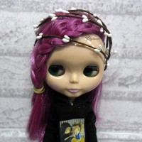 YC0053WHE Bjd Mini Headdress Flower Ring White YC0053WHE Bjd Mini Headdress Flower Ring White